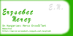 erzsebet mercz business card